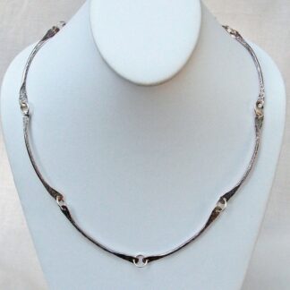 Sterling Silver Necklace Bar Link Chain 18 to 23 Inches Long Handmade