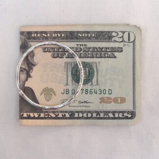 Sterling Silver Money Clip Ring 1.79 Inch Diameter Handmade