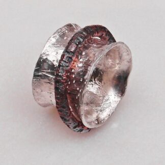 Sterling Silver and Copper Spinner Ring Size 4.25
