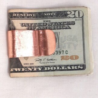Money Clip Copper 18 Gauge Stone Textured One of a Kind