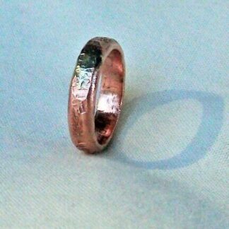 Copper Spiral Coil Ring Size 7 Handmade