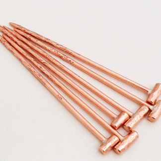 10 Gauge Handmade Copper Hair Sticks Hat Pins