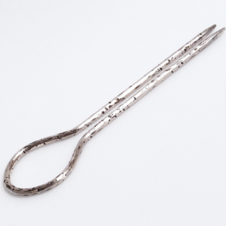 Handmade Sterling Silver Hair Fork 4.25" Long