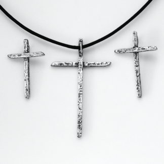 Handmade Sterling Silver Cross Pendants Small, Medium and Large